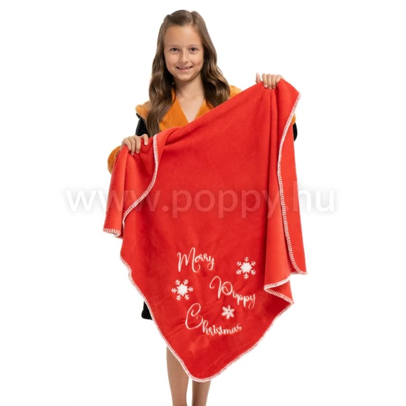 Poppy Christmas Babatakaró Piros